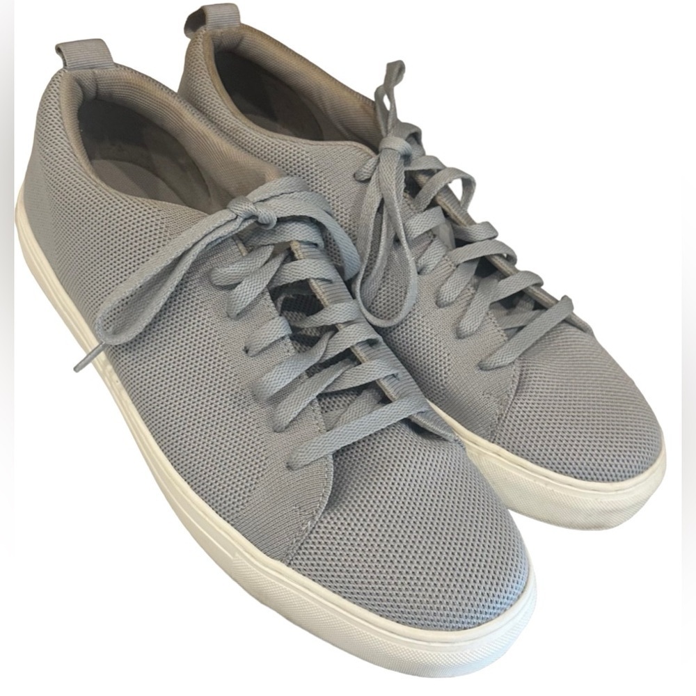 STYLUS Gray Memory Foam Lace-Up Men's Sneaker Comfort Shoes Size 10.5